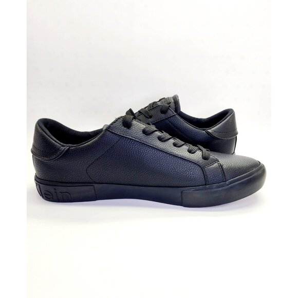 Calvin Klein Reon Lace-Up Sneaker Size 11.5 M Black PU Casual Shoe - Picture 8 of 13